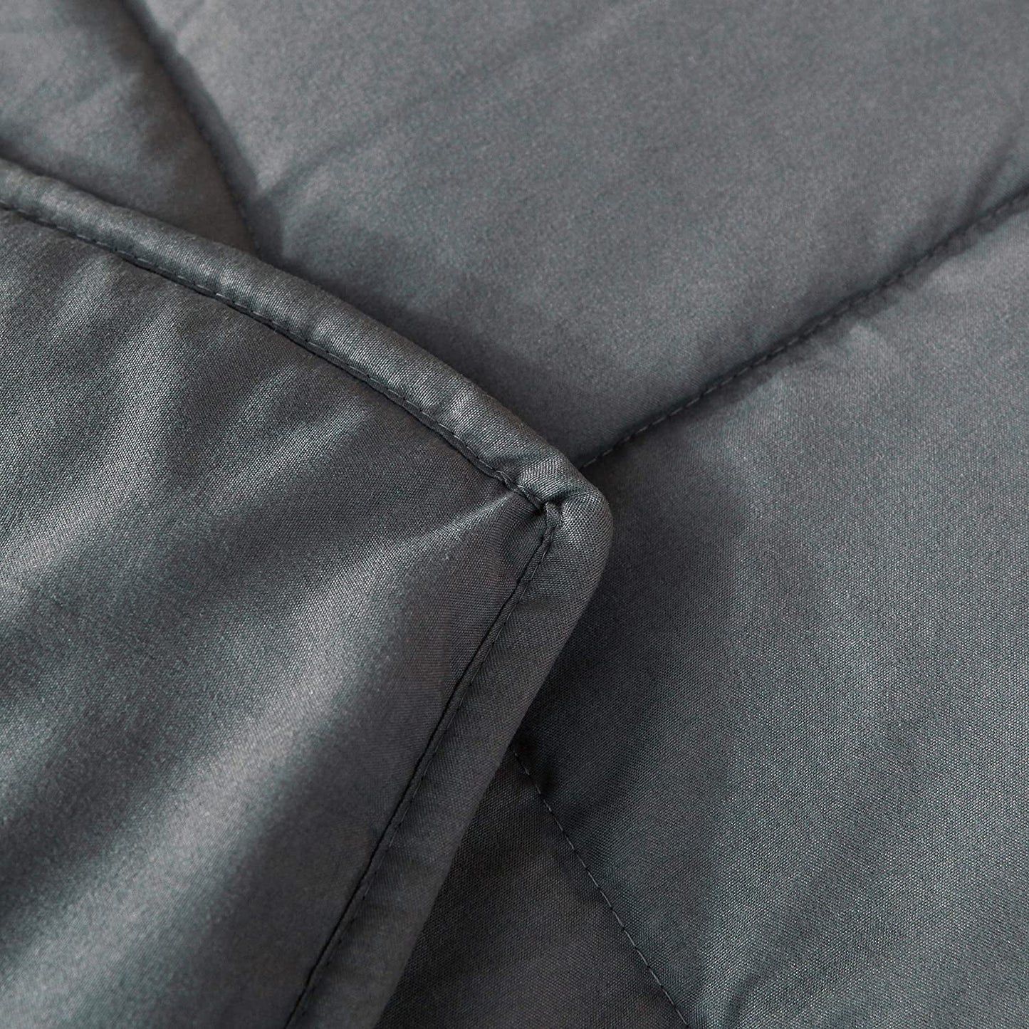 Exclusivo Mezcla Grey Weighted Blanket (60"x80" 20lbs),7-Layer Queen Size Heavy Blanket with Premium Glass Beads