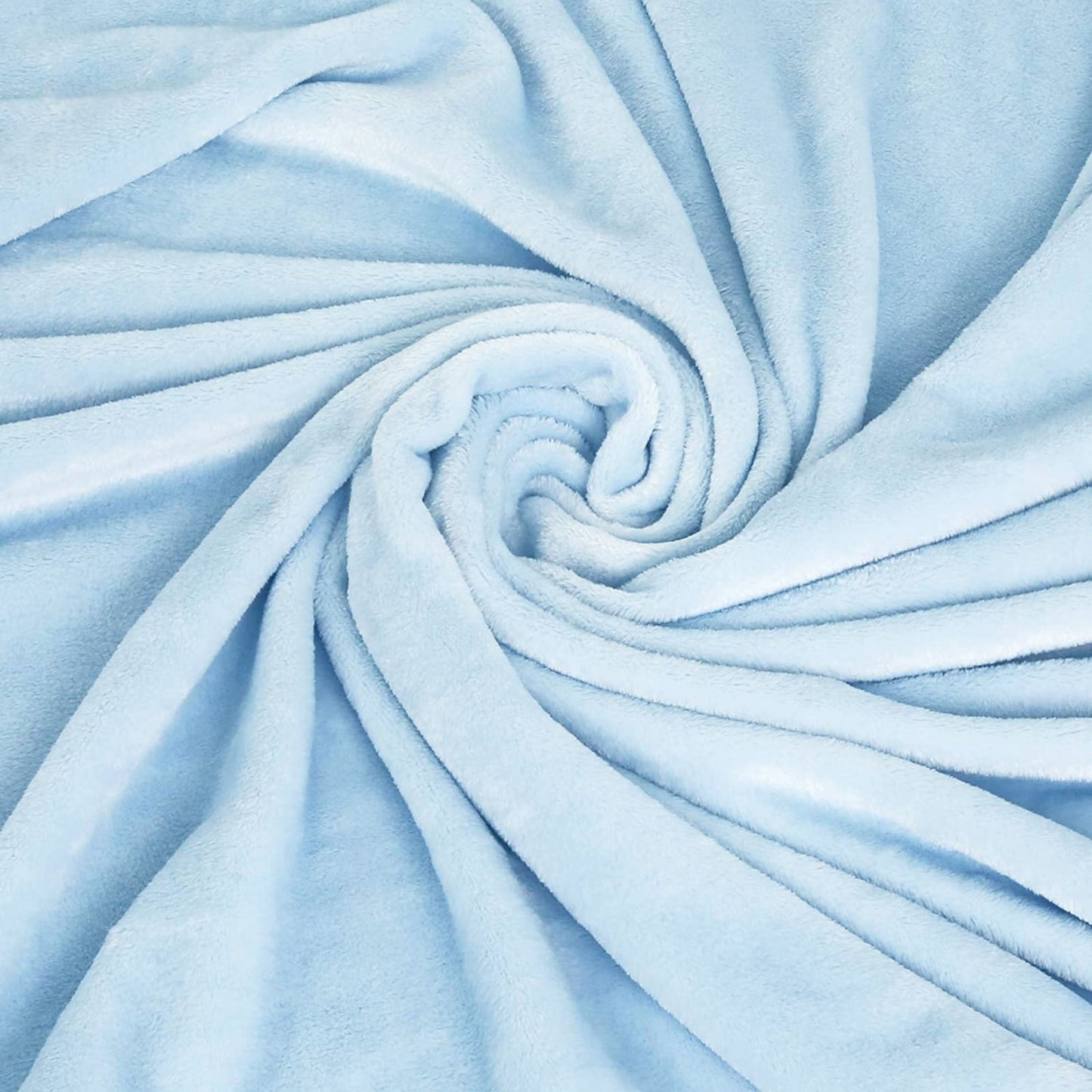 Exclusivo Mezcla Fleece Throw Blanket for Couch/Sofa/Bed,Plush Soft Blankets and Throws,Lightweight and Cozy-50" x 60" ( Ice Blue )
