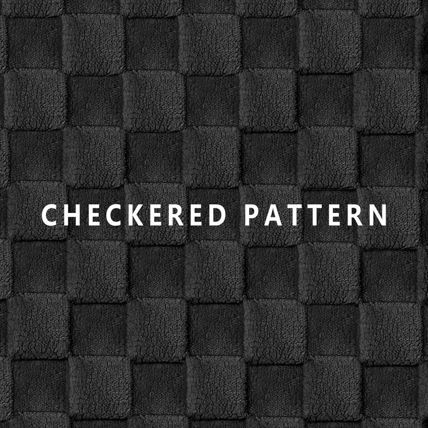 Exclusivo Mezcla Checkered Orthopedic Dog Bed for Small Dogs 20''X15'', Waterproof Removable Washable Cover, Egg Crate Foam Pet Bed Mat, Black