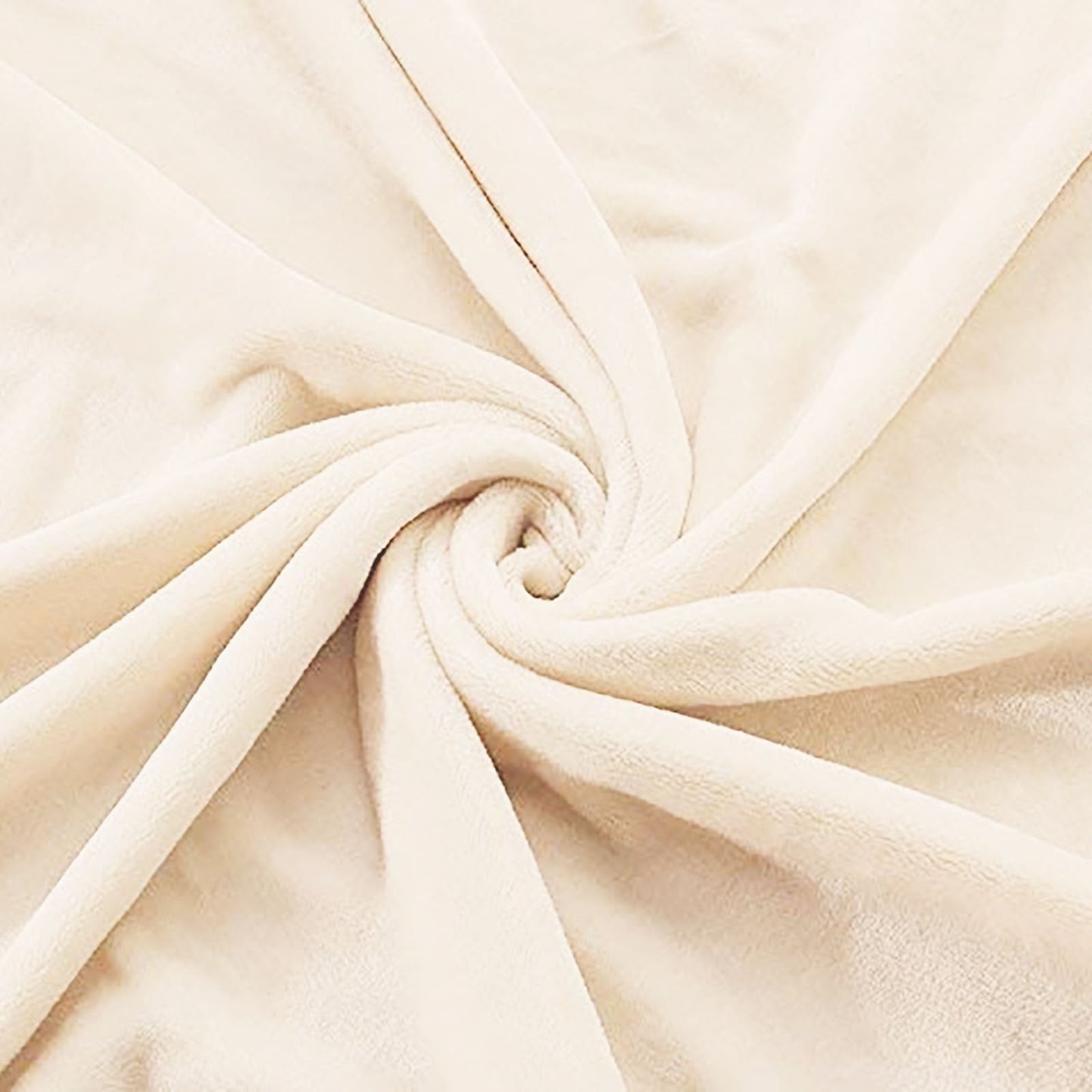 Exclusivo Mezcla Fleece Throw Blanket for Couch/Sofa/Bed,Plush Soft Blankets and Throws,Lightweight and Cozy-50" x 60" ( Ivory )