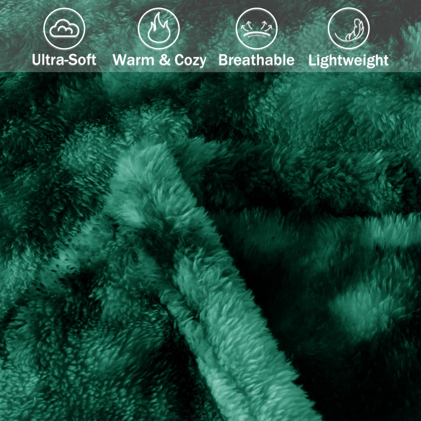 Exclusivo Mezcla Super Soft Tie Dye Blanket, Shaggy Plush Decorative Throw Blankets for Couch, Sofa, Bed, All Seasons (50x70 inches, Tie Dye Green)