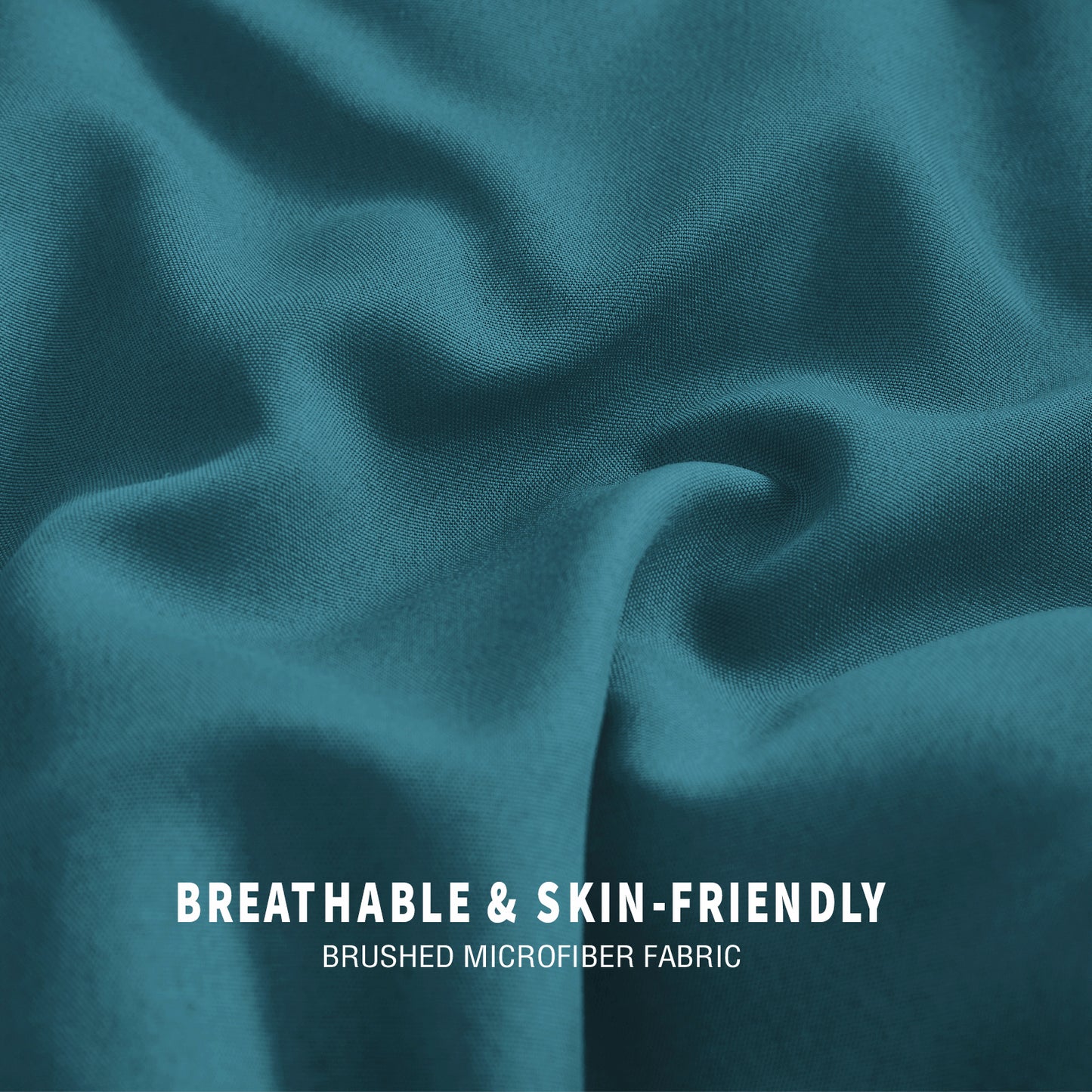 Exclusivo Mezcla Lightweight Reversible 3-Piece Comforter Set All Seasons, Down Alternative Comforter with 2 Pillow Shams, King Size, Dusty Teal/ Spa Blue