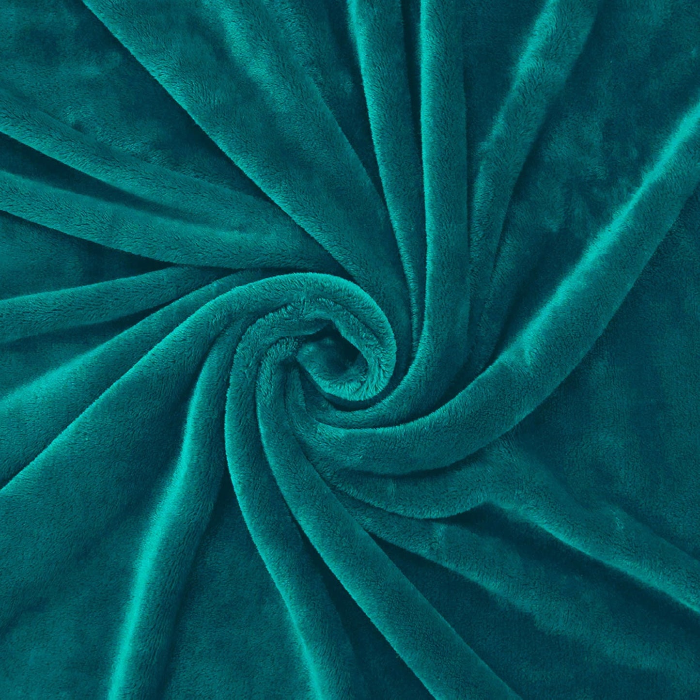 Exclusivo Mezcla Luxury Flannel Velvet Plush Throw Blanket ?C 50" x 60" (Teal)