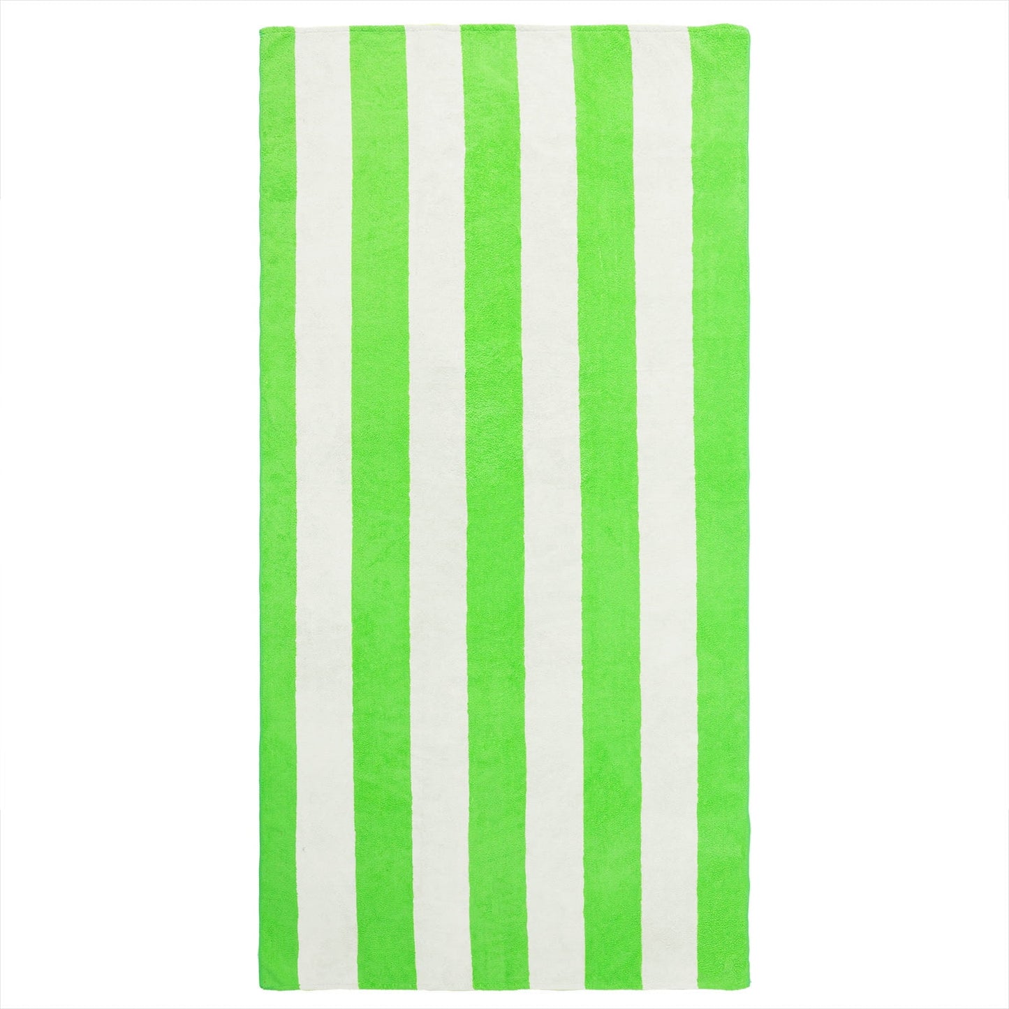 Exclusivo Mezcla Microfiber Cabana Striped Large Beach Towel for Adults (Light Green, 30" x 60")-Soft, Quick Dry, Absorbent, and Plush