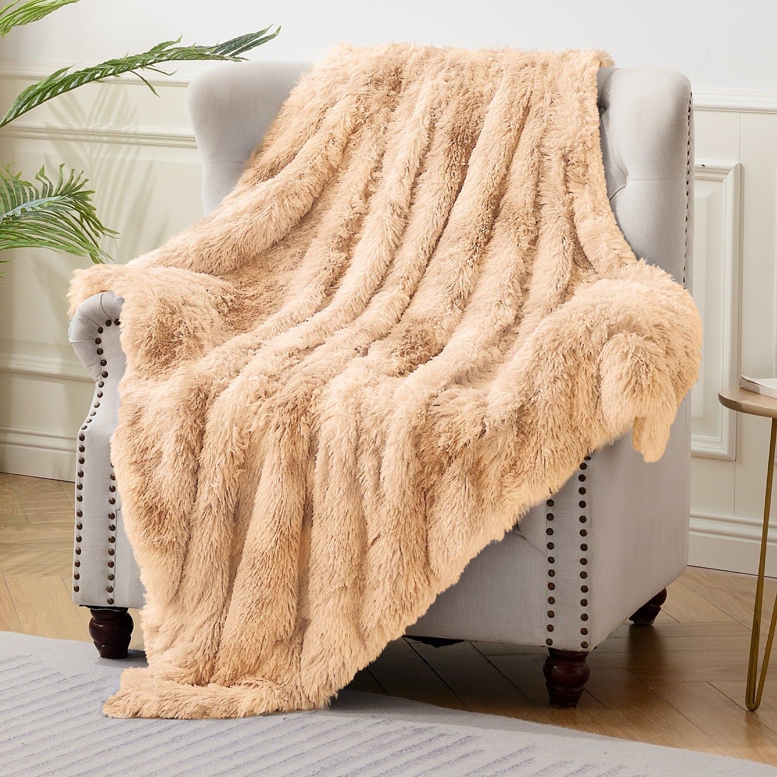 Exclusivo Mezcla Super Soft Fuzzy Faux Fur Throw Blanket Fluffy Plush exclusivo-mezcla-super-soft-fuzzy-faux-fur-throw-blanket-fluffy-plush