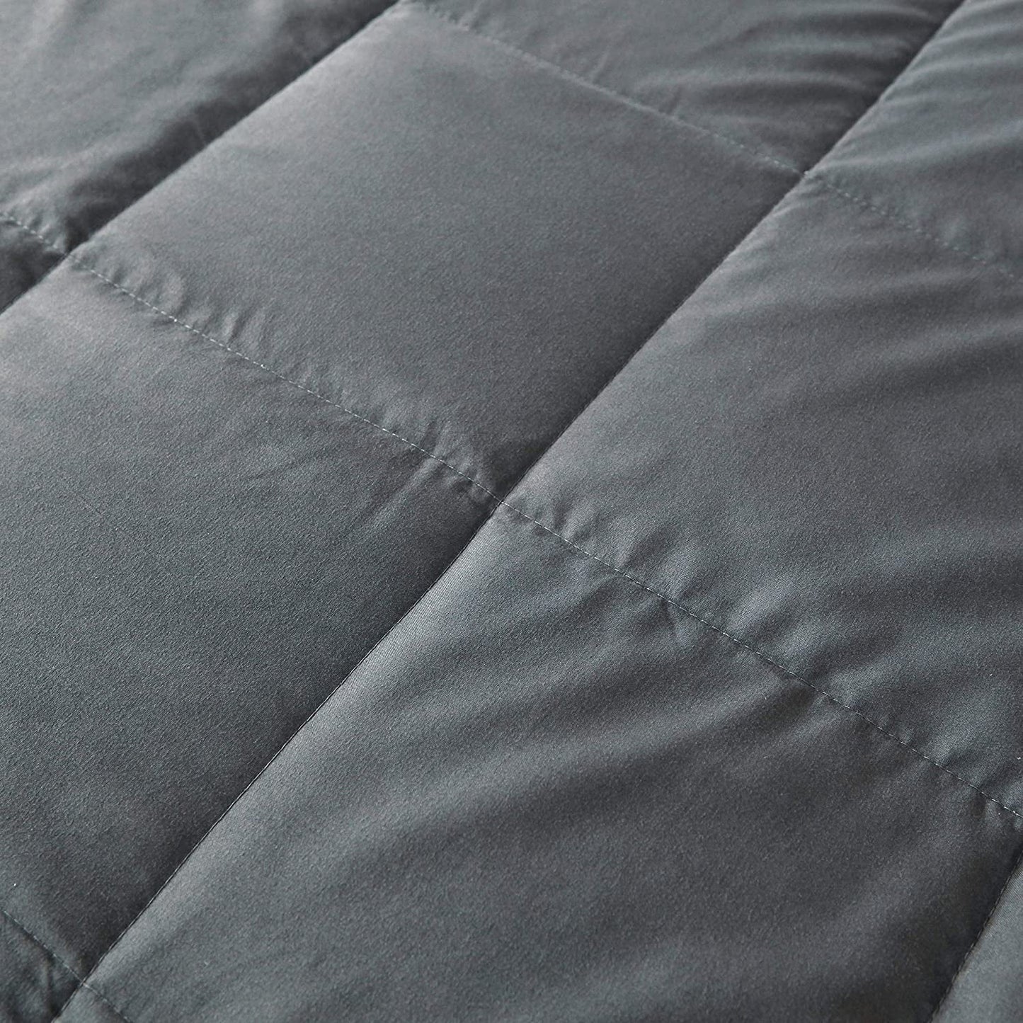 Exclusivo Mezcla Grey Weighted Blanket (60"x80" 20lbs),7-Layer Queen Size Heavy Blanket with Premium Glass Beads