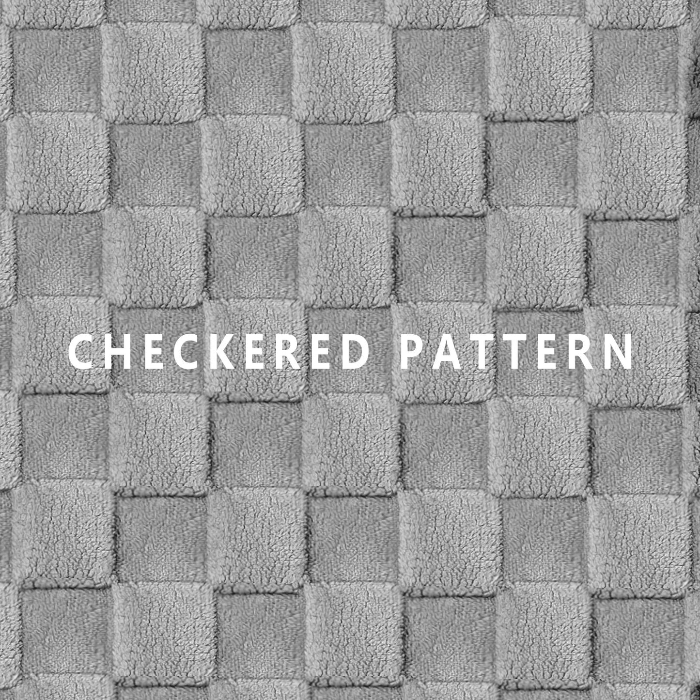 Exclusivo Mezcla Checkered Orthopedic XXL Dog Bed for Extra Large Dogs 48''X30'', Waterproof Removable Washable Cover,Egg Crate Foam Pet Bed Mat, Grey