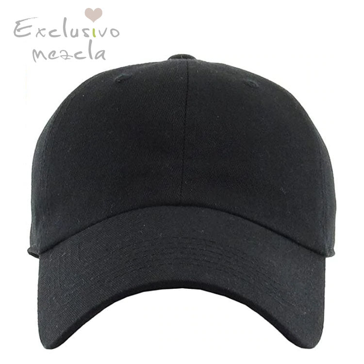 Exclusivo Mezcla Original Classic Low Profile Cotton Hat Men Women Baseball Cap Dad Hat Adjustable Unconstructed Plain Cap