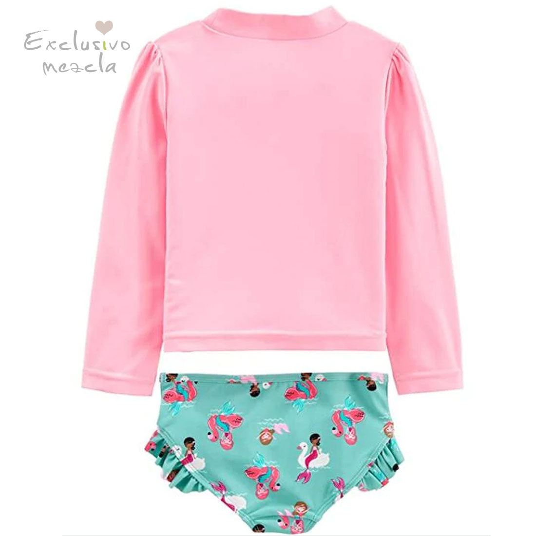 Exclusivo Mezcla Toddler and Baby Girls' 2-Piece Assorted Rashguard Sets