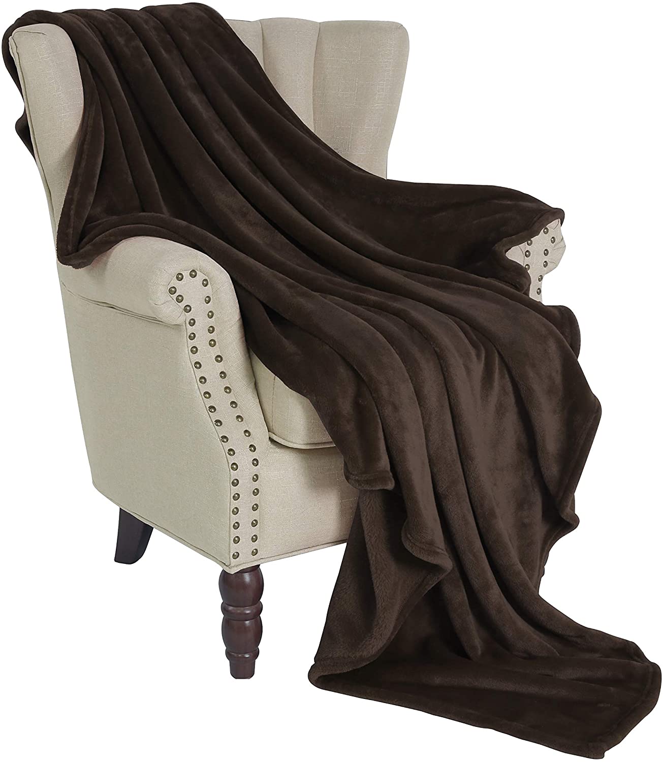 Exclusivo Mezcla Luxury Flannel Velvet Plush Throw Blanket