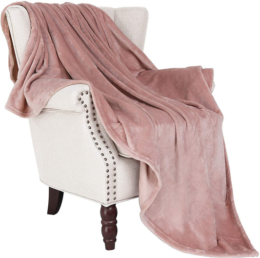 Exclusivo Mezcla Luxury Flannel Velvet Plush Throw Blanket