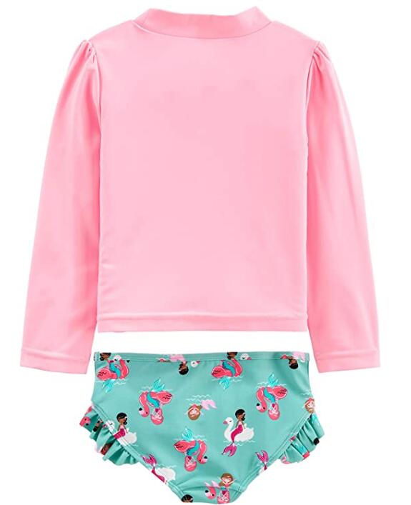 Exclusivo Mezcla Toddler and Baby Girls' 2-Piece Assorted Rashguard Sets