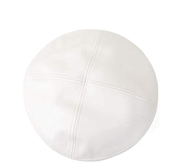 Exclusivo Mezcla Faux Leather Solid Military Beret Hat for Women Girls Retro Style British Beanie Hat Cap