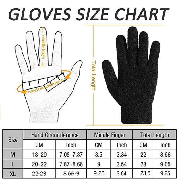 Exclusivo Mezcla Winter Touchscreen Gloves Knit Warm Thick Thermal Soft Comfortable Wool Lining Elastic Cuff Texting for Women Men