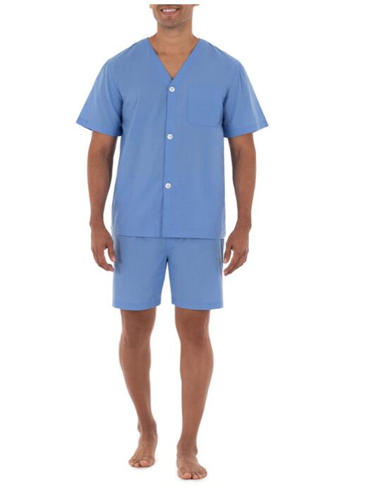 Exclusivo Mezcla Men's Broadcloth Short Sleeve Pajama Set