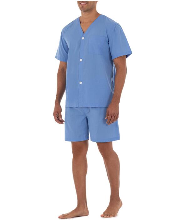 Exclusivo Mezcla Men's Broadcloth Short Sleeve Pajama Set