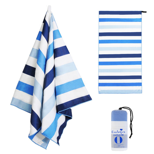 Exclusivo Mezcla beach towel 35"×70" Blue