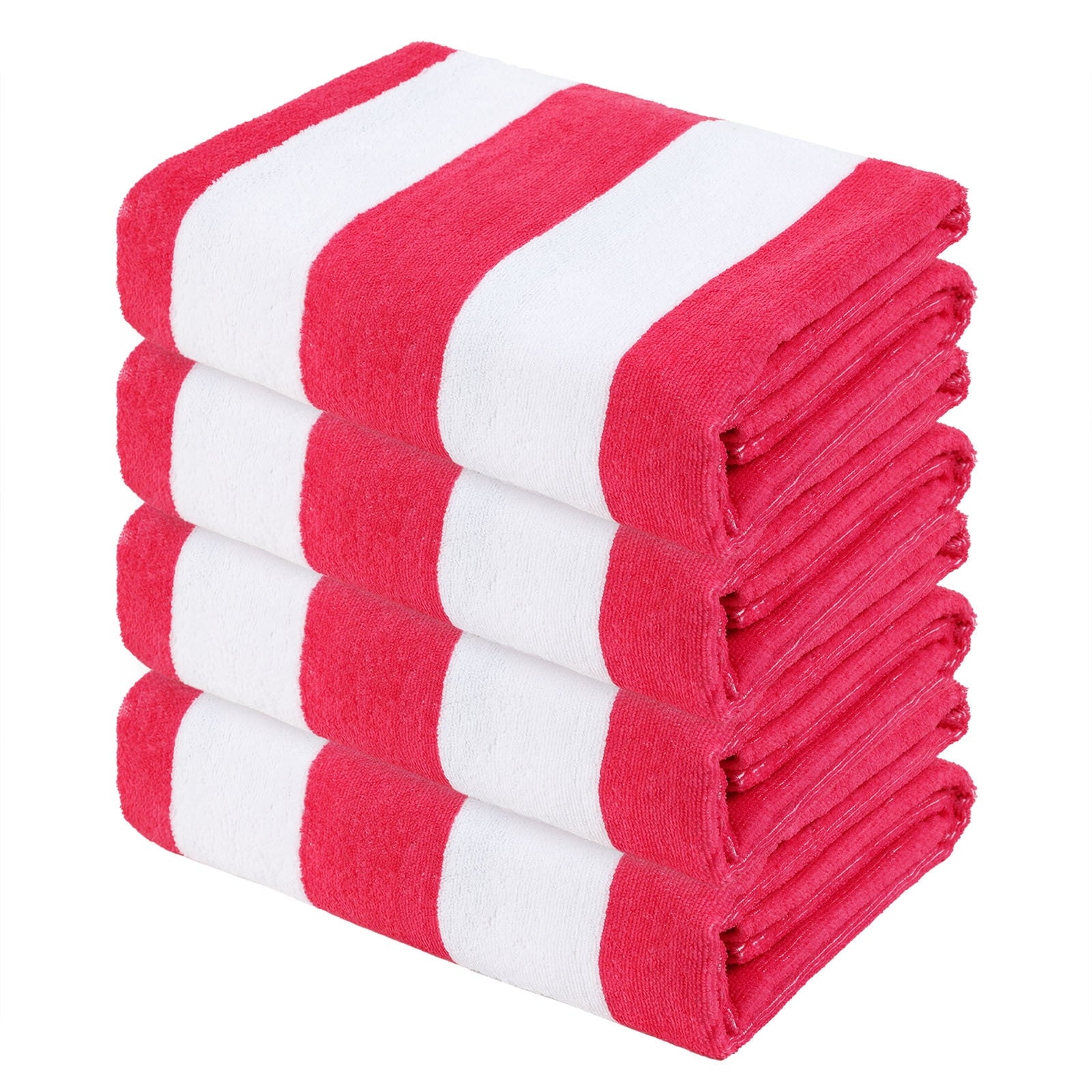 Exclusivo Mezcla 4 Pack Microfiber Cabana Striped Large Beach/Pool/Bat ...