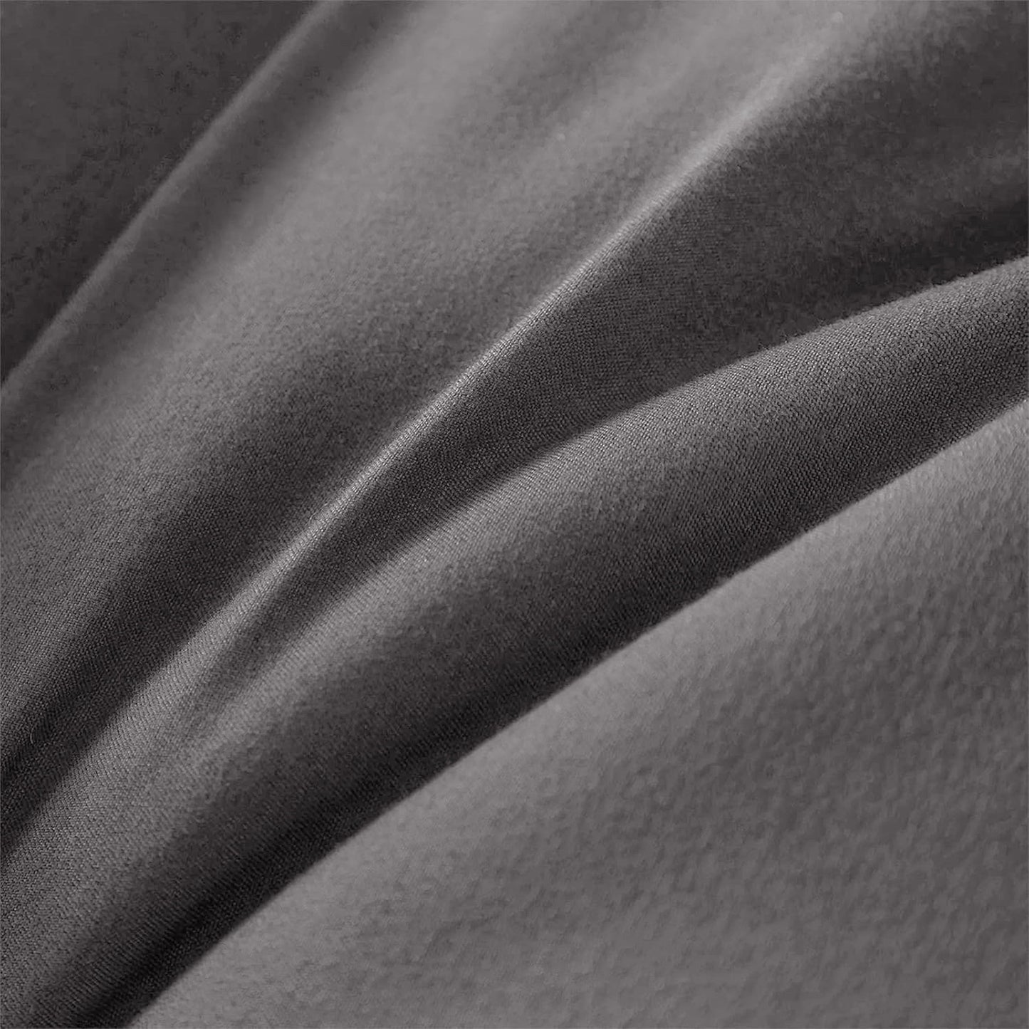Exclusivo Mezcla Queen Comforter Set Dark Grey, 3-Piece Solid Comforter Duvet Insert with Corner Tabs, Lightweight Bedding Down Alternative Comforter for All Seasons
