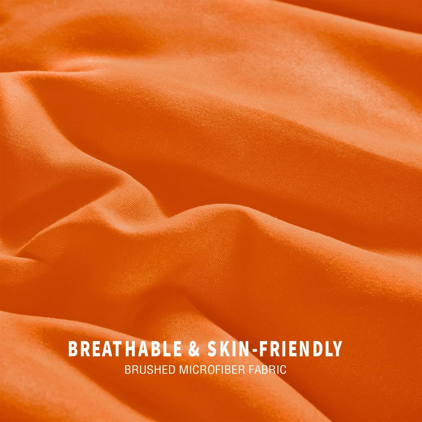 Exclusivo Mezcla Lightweight Reversible 2-Piece Comforter Set All Seasons, Down Alternative Comforter with 1 Pillow Sham, Twin Size, Orange/ Yellow