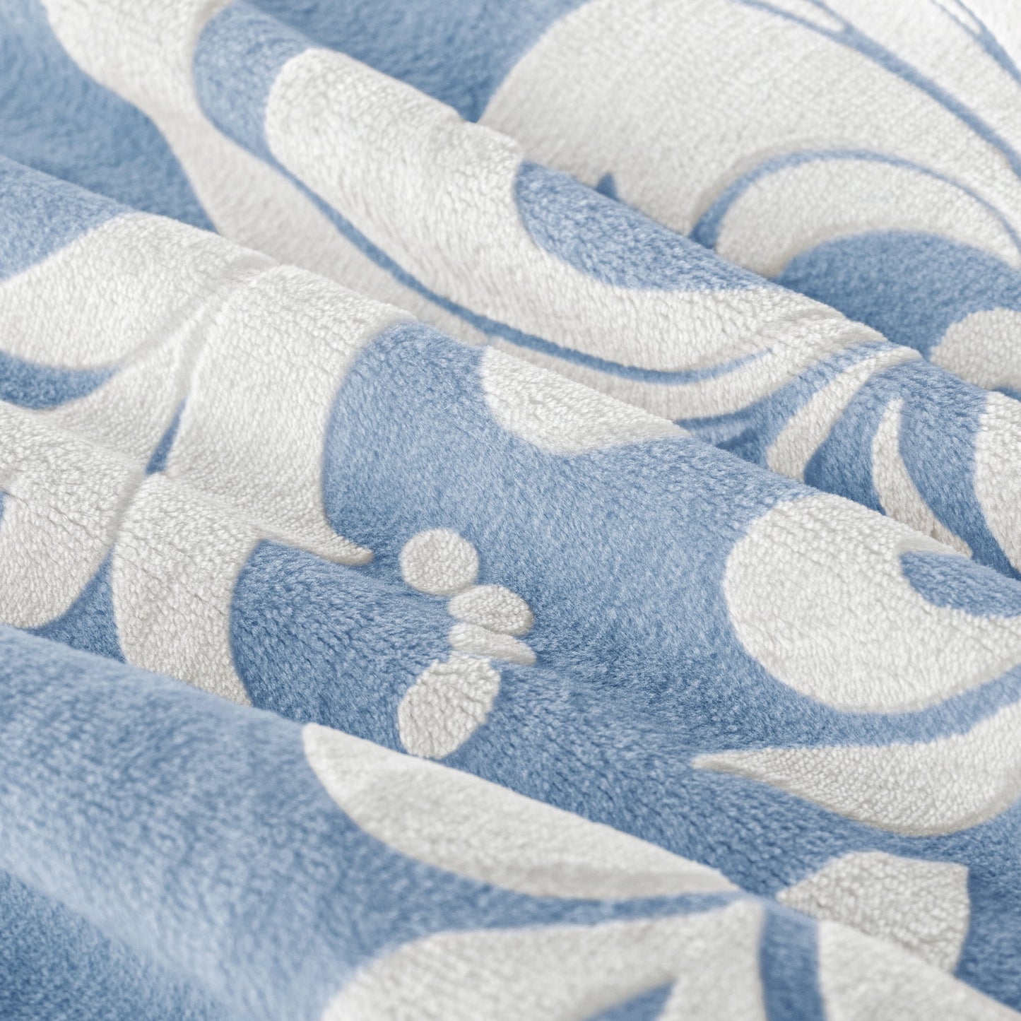 Exclusivo Mezcla Luxury Fuzzy Queen Comforter Set, 3 Pieces Boho Soft Warm Grayish Blue Comforters, Reversible Flannel Fluffy Bedding Comforter Sets for All Seasons