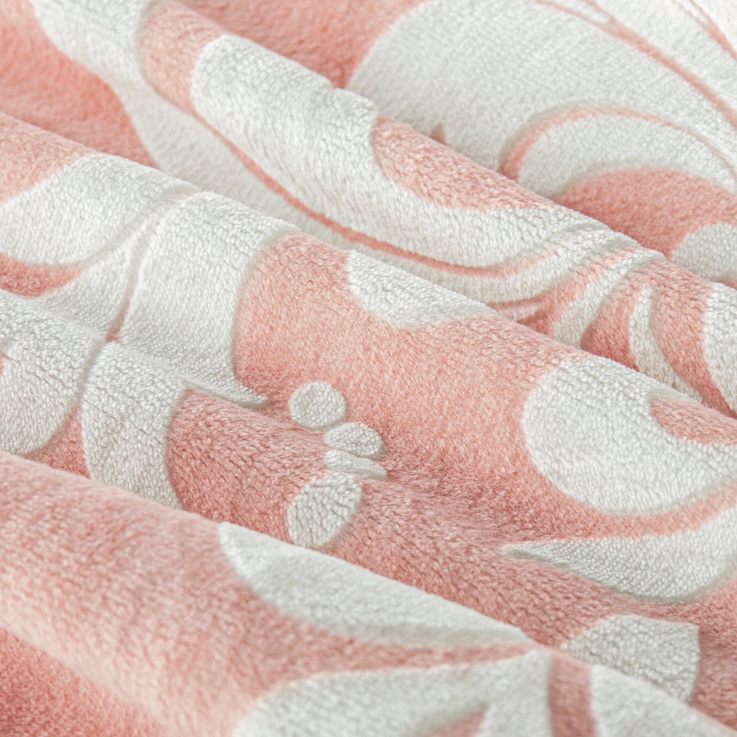 Exclusivo Mezcla Luxury Fuzzy King Size Comforter Set, 3 Pieces Boho Soft Warm Pink Comforters, Reversible Flannel Fluffy Bedding Comforter Sets for All Seasons