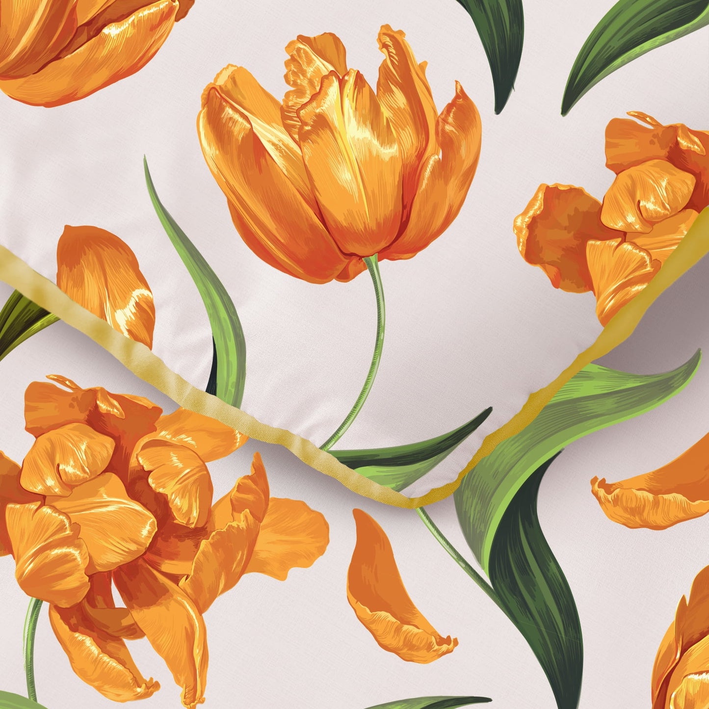 Exclusivo Mezcla 3-Piece Floral Queen Comforter Set, Microfiber Bedding Down Alternative Comforter for All Seasons with 2 Pillow Shams, Yellow