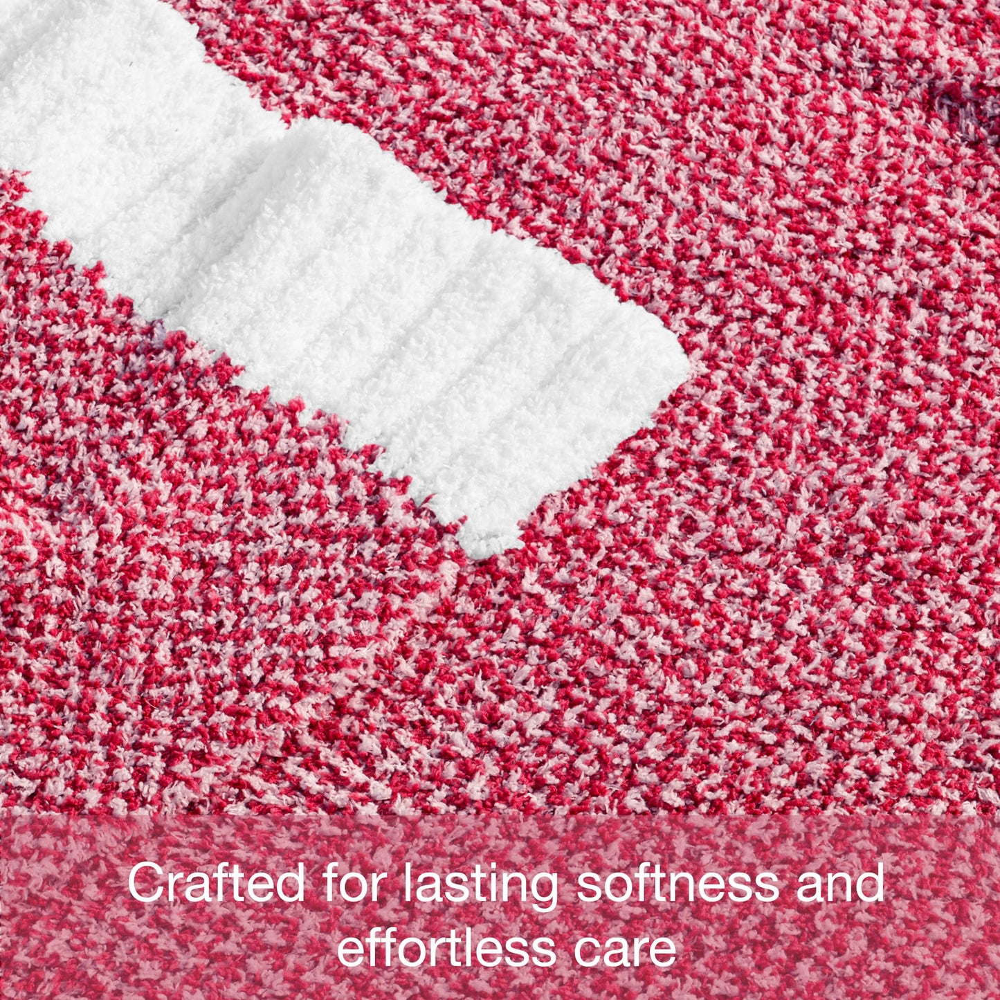 Exclusivo Mezcla Knit Throw Blanket, Ultra Soft Cozy Fluffy Blankets, Lightweight Fuzzy Plush Throw for Couch and Bed, Mixed Red, 50"x60"