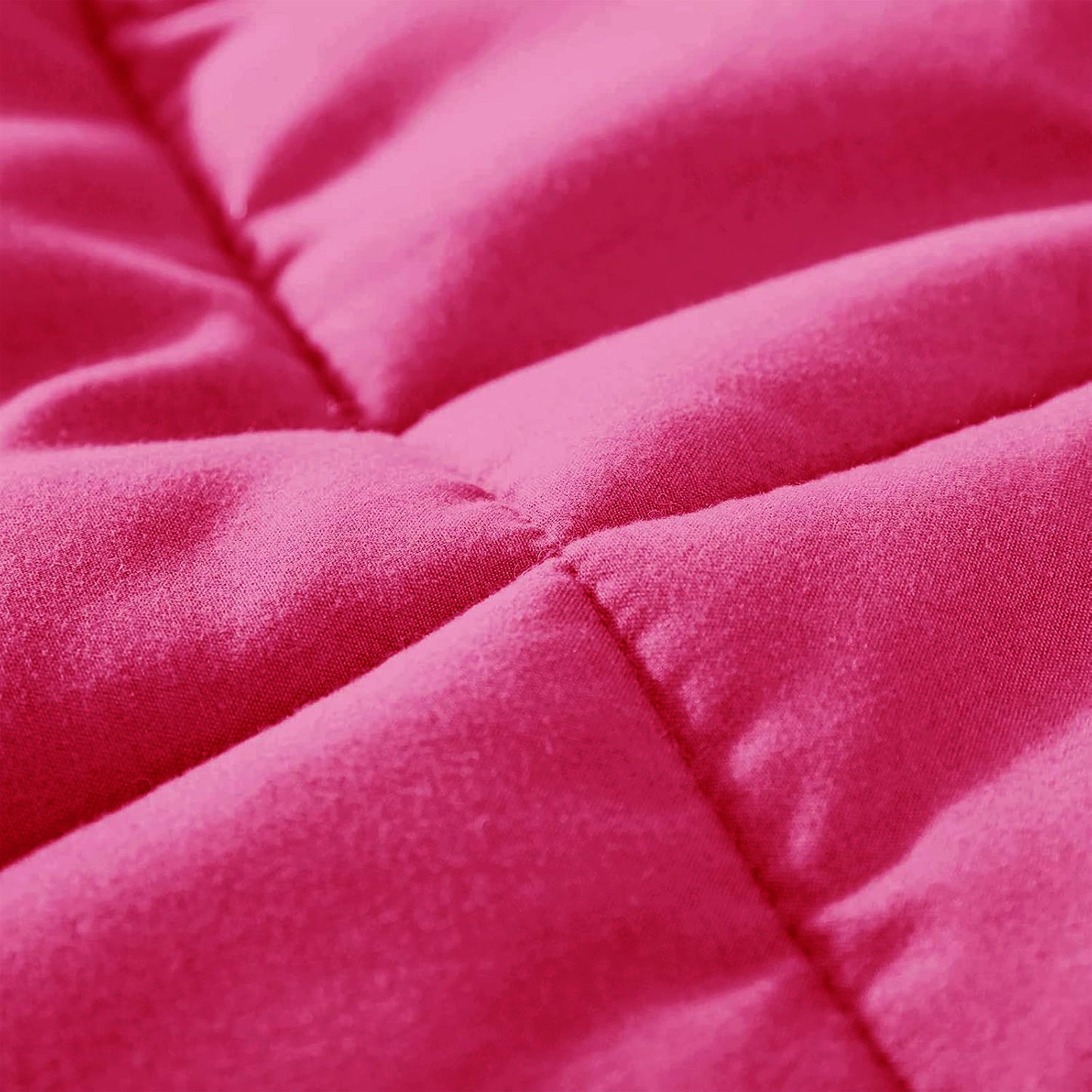 Exclusivo Mezcla Twin Comforter Set Hot Pink, 3-Piece Solid Comforter Duvet Insert with Corner Tabs, Lightweight Bedding Down Alternative Comforter for All Seasons