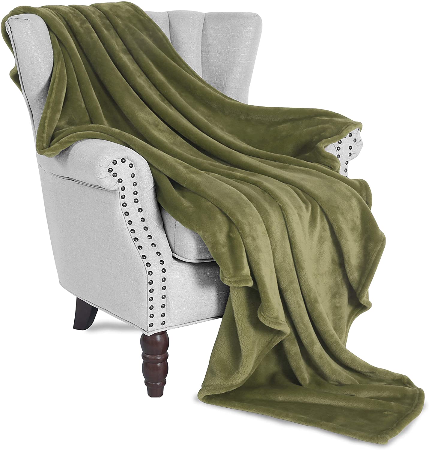 Exclusivo Mezcla Luxury Flannel Velvet Plush Throw Blanket