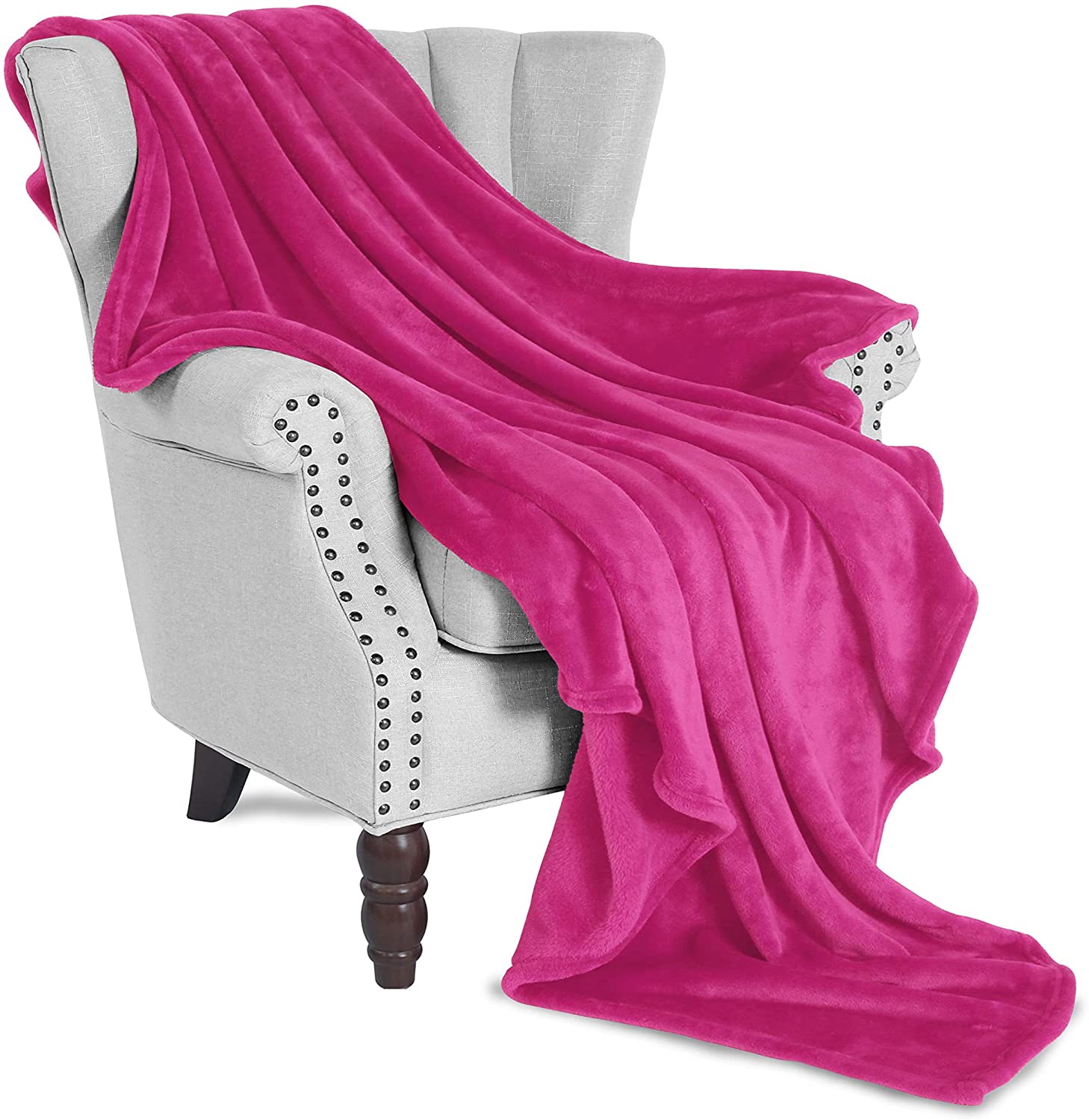 Pink velvet hotsell throw blanket