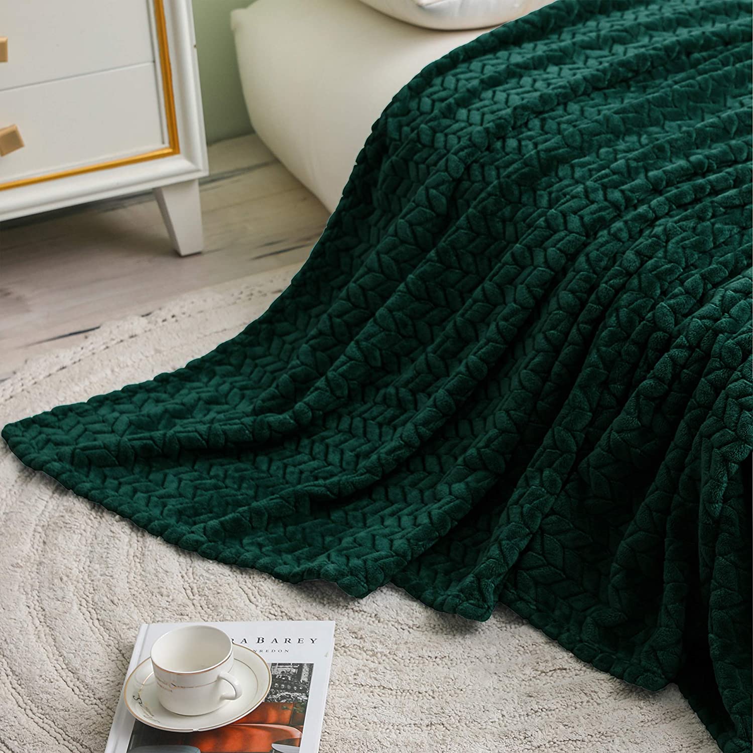 Extra large green throw cheap